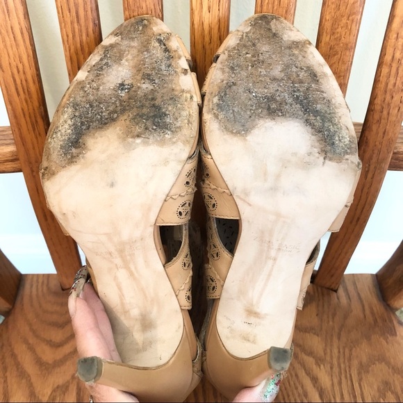 ๐ 6/$60, Zara 100% Leather, Gladiator Style, Cutout Boots, Tan, Size 40/9.5 - Picture 4 of 9